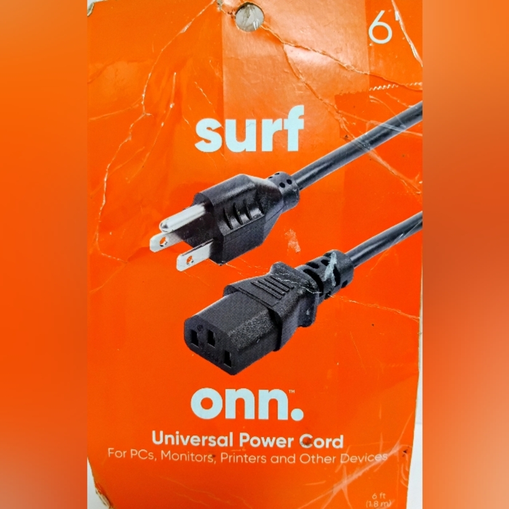 ONN  Running Black Universal Power Cable
